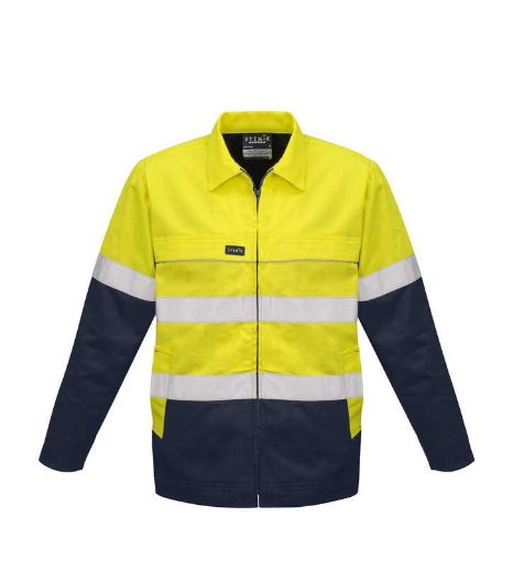 Picture of Syzmik, Mens Hi Vis Cotton Drill Jacket